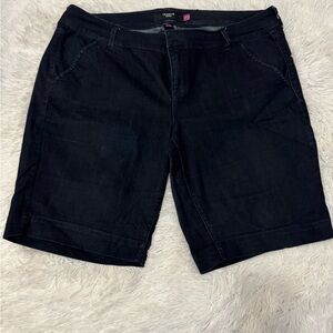 Torrid Black Jean Shorts Classic Bermuda